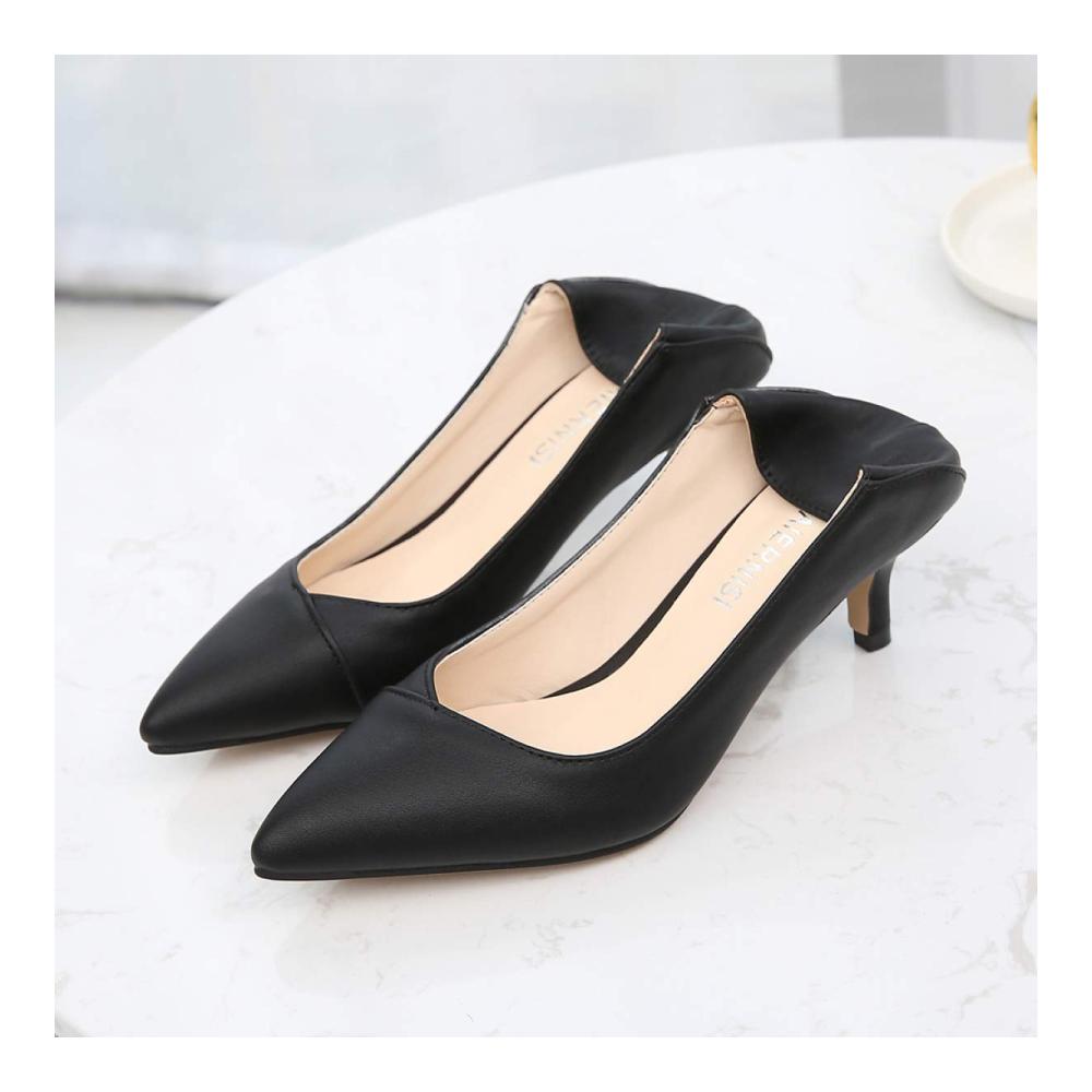 Damen Pumps Elegante Lederplattform mit Stiletto-Absatz Büro- und Freizeitschuhe in Übergröße 35-46