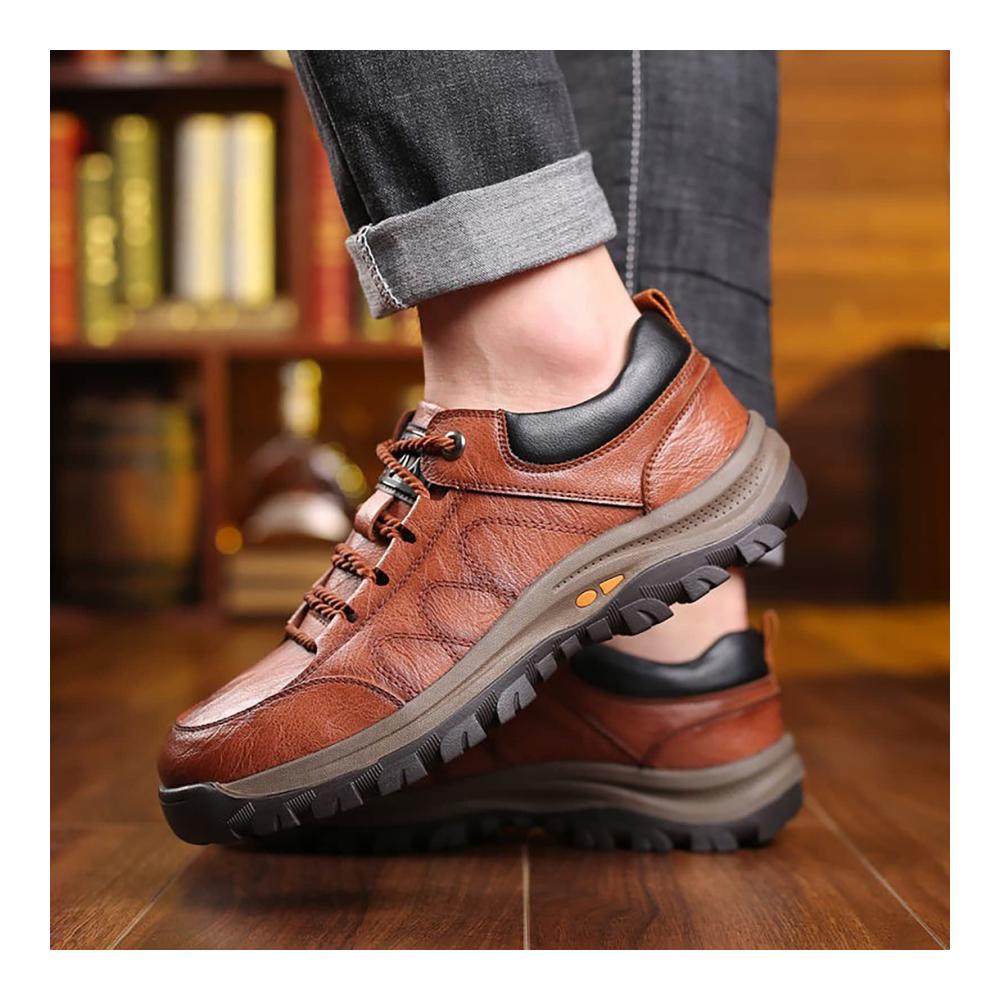 Herren Straßenlaufschuhe mit Schnürung stoßdämpfend rutschfest - Ideal für Rennen Walking Wandern
