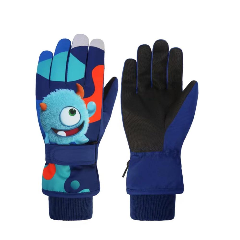Kinder Winter Skihandschuhe | Wasserdicht & Winddicht | PU Palme | Warmes Fleece | 2-13 Jahre Jungen Mädchen | Fahrradhandschuhe