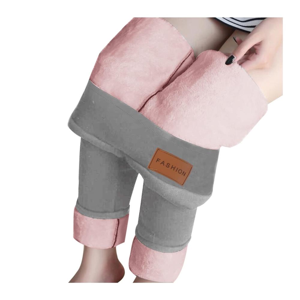 Umstands-Strumpfhosen & -Strümpfe für Damen Warme Thermounterwäsche mit Plüsch-Futter für Winter Slim Fit Jogginghose ideal als Thermo-Reit- und Yogahose