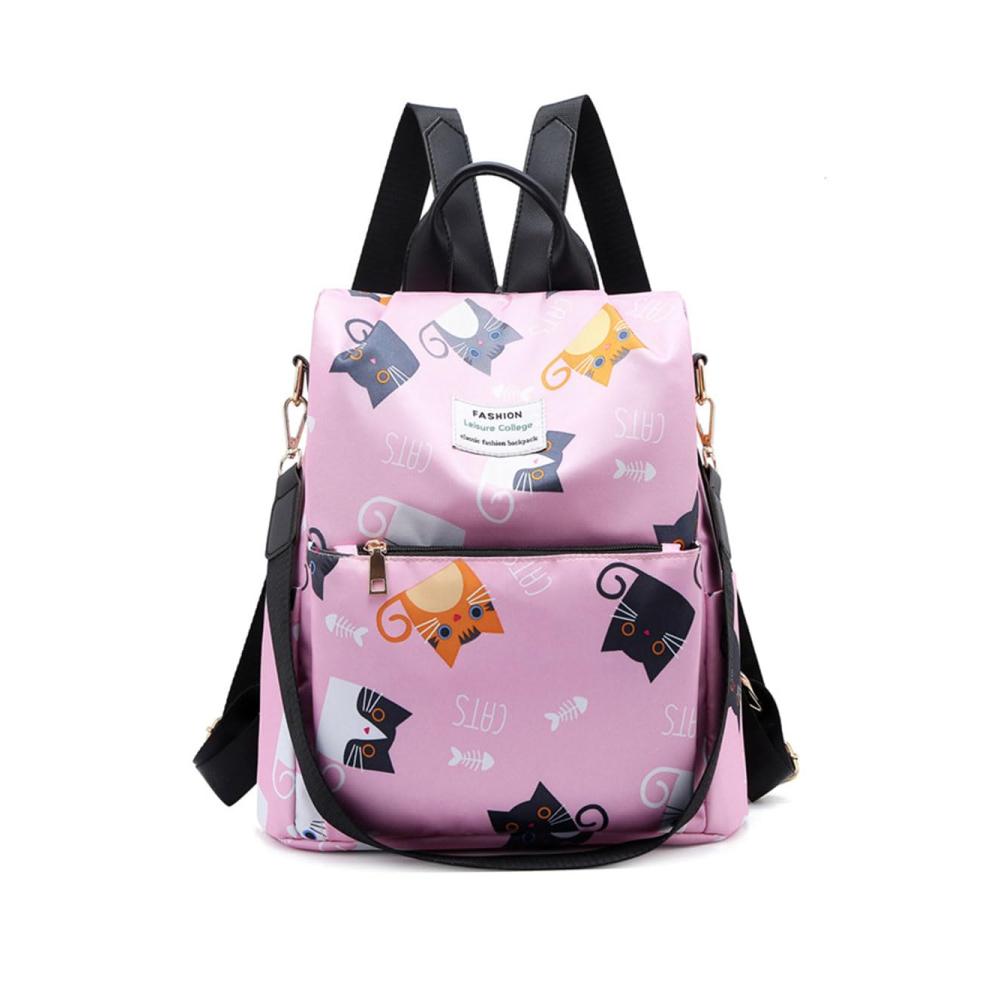 Rucksackhandtaschen Damen Mini-Rucksack mit Diebstahlschutz Oxford Umhängetasche Große Kapazität Cityrucksack für Schule Arbeit und Reise
