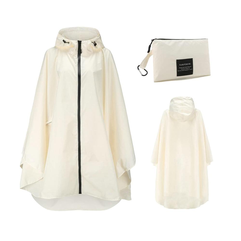Damen Regenjacke Wasserdicht Atmungsaktiv Oversize Locker Casual mit Kapuze - Regenmäntel für optimalen Schutz