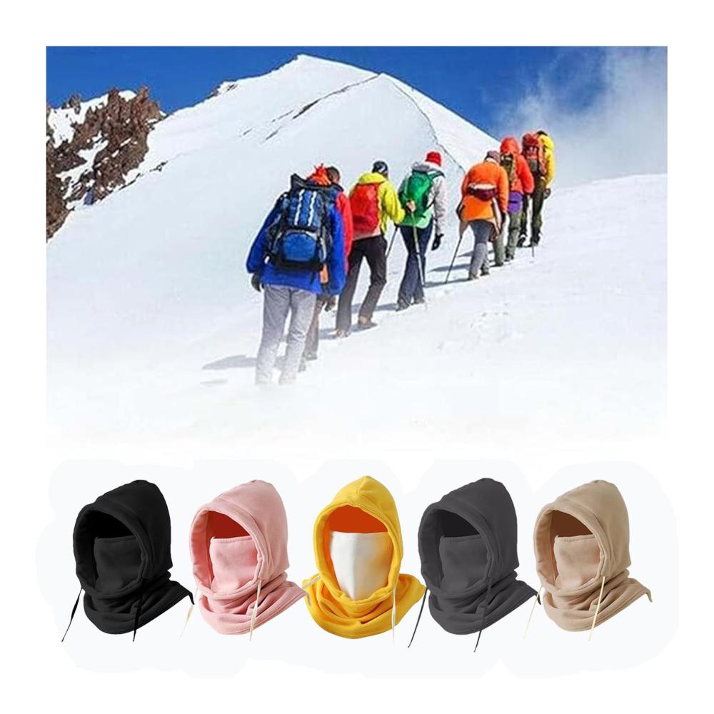 Sturmhaube Fleece Winddichte Skimaske mit Plüsch Fahrradhaube Vollgesichtsmaske Wintermütze Beanie – Ideal für Outdoor-Sportarten bei kaltem Wetter