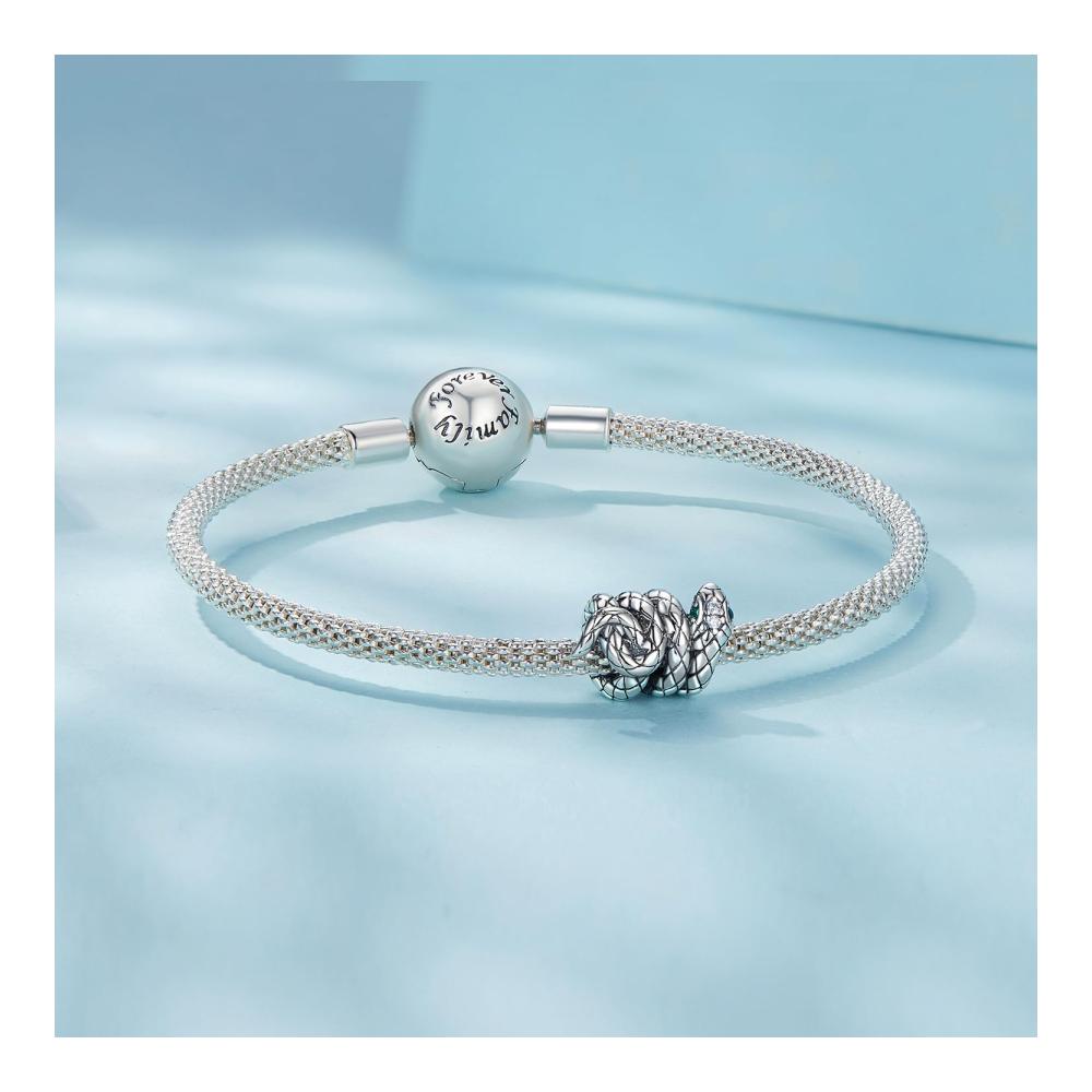 925 Sterling Silber Bead Charms für Pandora Armbänder - Schlangenperlen Charm Anhänger Schmuck Geschenk für Frauen und Mädchen