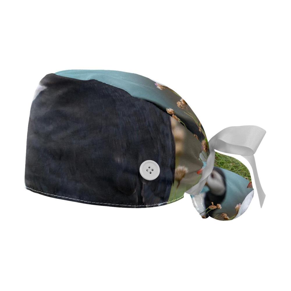 2er Set Verstellbare Baseball Caps mit Peeling-Bouffant-Stil und Pferdeschwanz-Beutel – Ideal für Krankenschwestern und Tierliebhaber