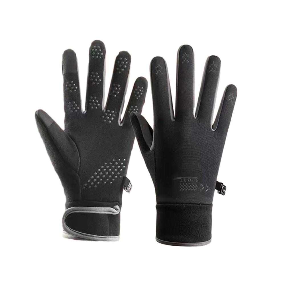 Warme Winterhandschuhe für Erwachsene mit Fleece-Futter | Rutschfeste Thermohandschuhe für Skaten Motorradfahren und Wandern in kaltem Wetter