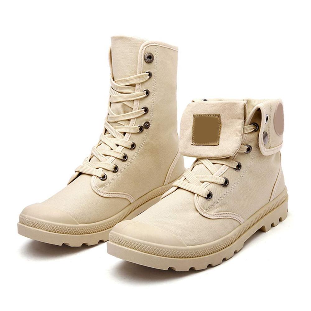 Herren Vintage Stiefel Stilvolle rutschfeste Hoch Top Schuhe für Herbst Winter & Frühling