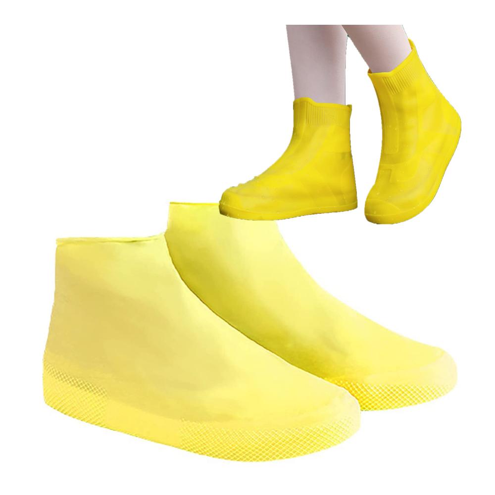 Kinder Silikon Schuhüberzieher - Wasserdichte Überschuhe für Outdoor-Sport und Fahrrad Galoschen Hezhou für trockene Füße