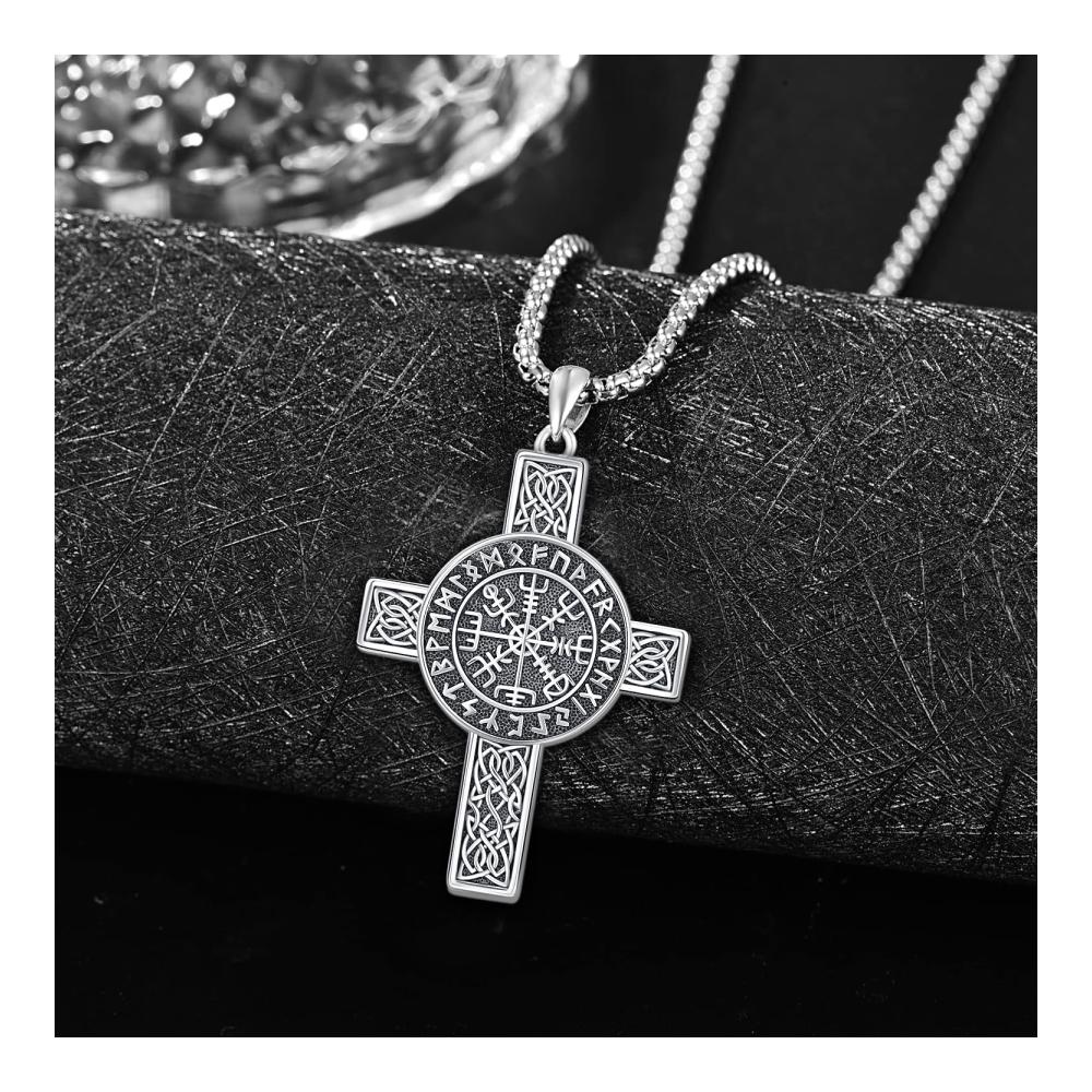 925 Sterling Silber Thors Hammer Anhänger - Wikinger Halskette mit Nordischem Amulett