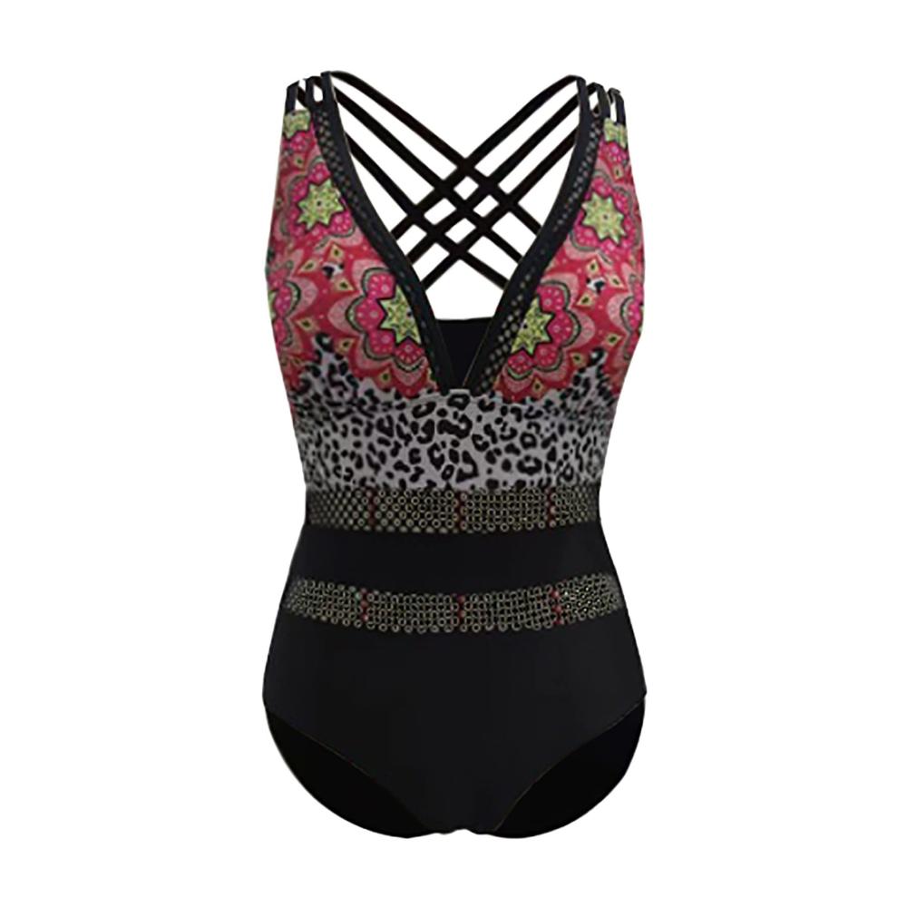 Monokini Damen Badeanzug | Figurformender Einteiler für Damen | Bauchweg Schlankheits Badeanzug mit Shaping Effekt | Schwarzer Sportlicher Monokini für Damen | Modischer Damen Badeanzug | Schlankheits Bademode für Damen