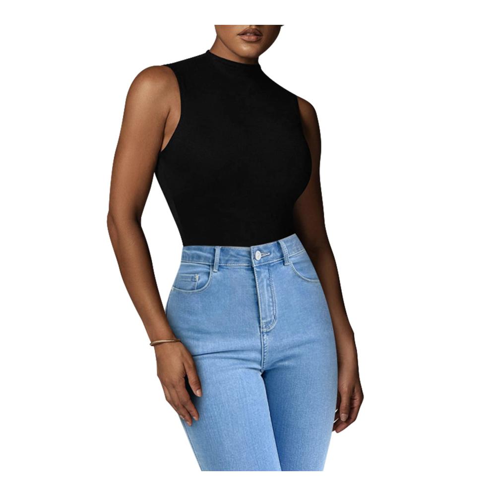 Bodysuit Damen Elegant und vielseitig – Kurzarm Body mit String und Eckigem Ausschnitt