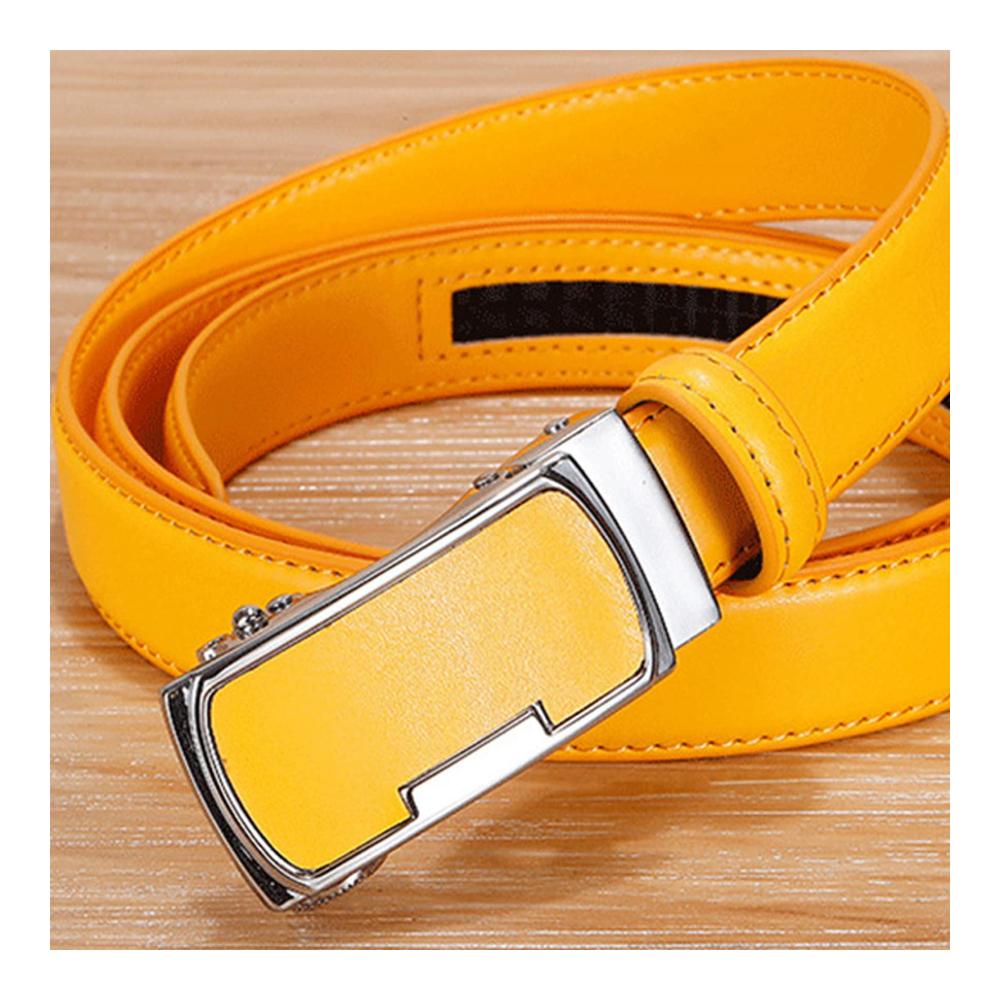 Frauen Ledergürtel 2.3cm - Verstellbare automatische Schnalle - Beiläufige Eleganz