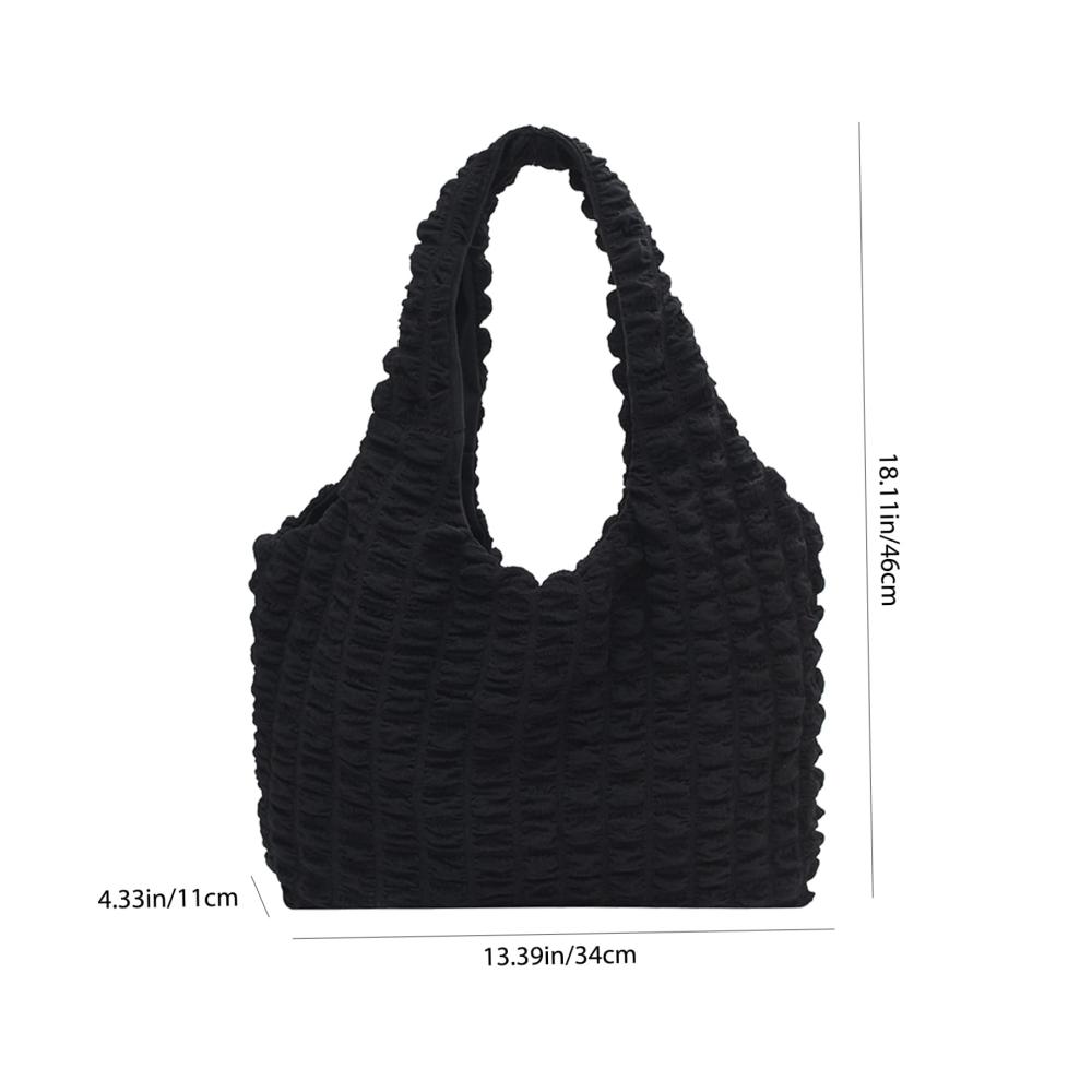 Gesteppte Damen-Shopper Leichte große Tasche für Reisen & Arbeit - Cloud Wolkenbeutel minimalistischer Stil Fluffy Einkaufstasche gepolsterte Handtasche mit hoher Kapazität