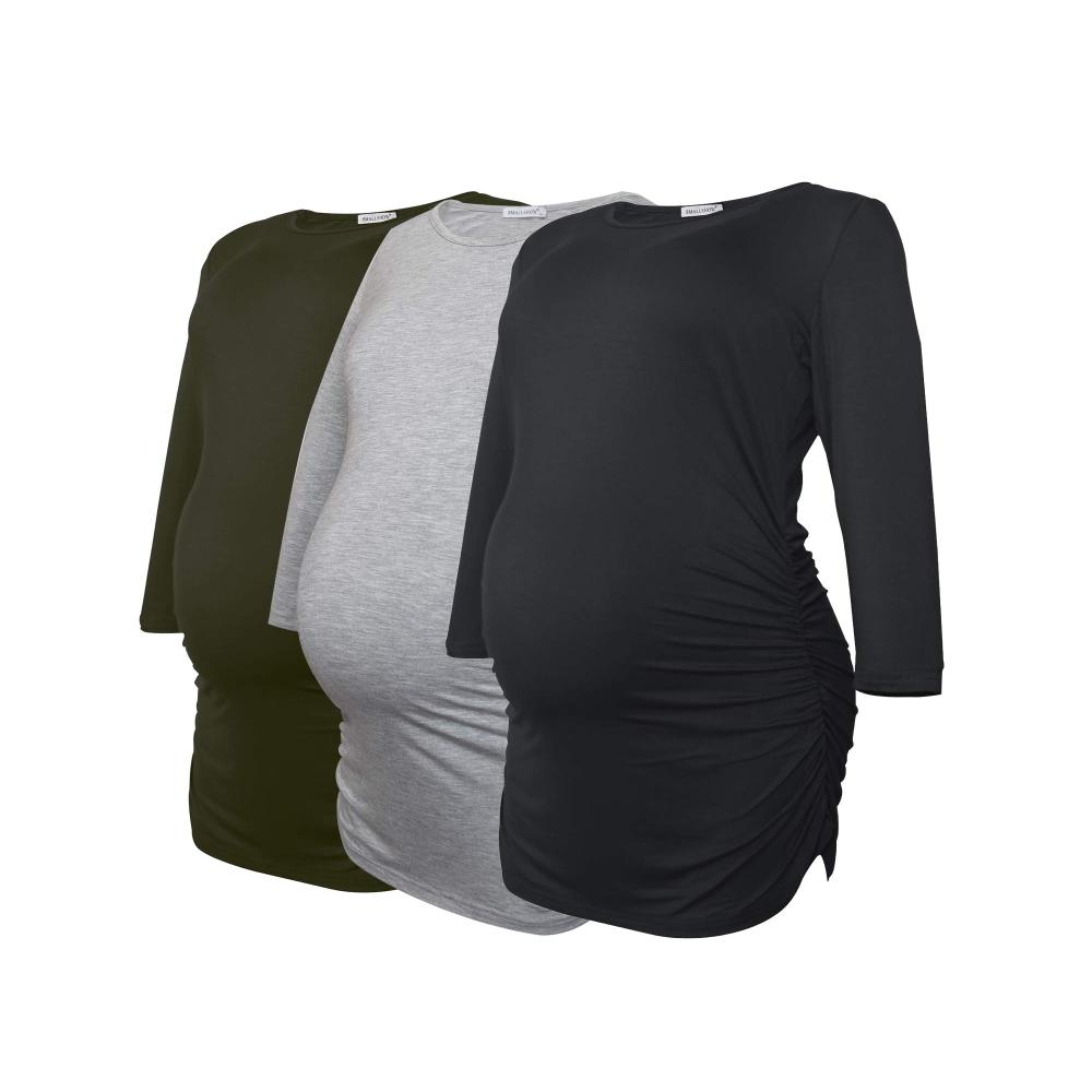 Umstands-Tanktops & -Camis 3/4 Ärmel Schwangere Tops 3er Pack