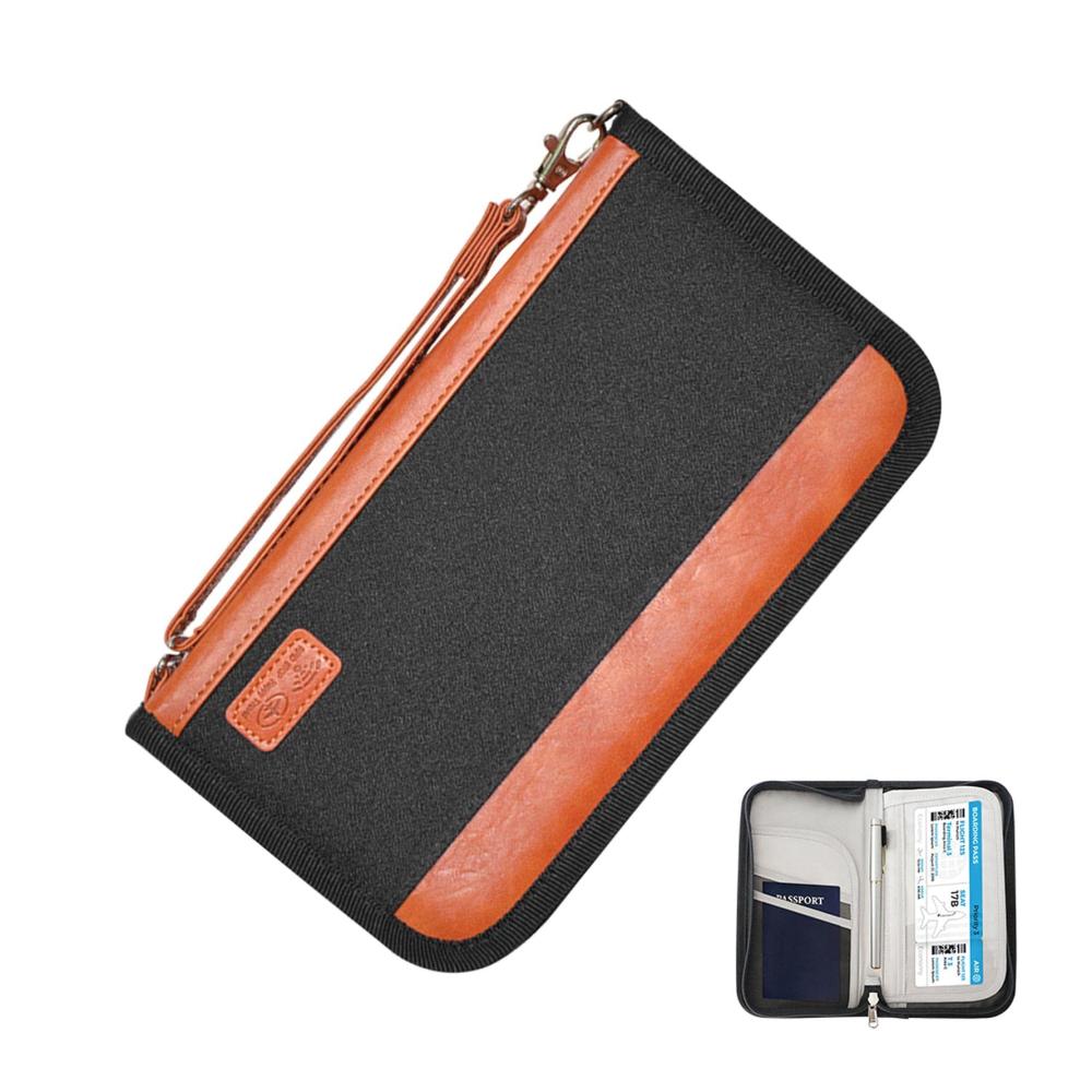 Mehrfachfächige Reisebrieftasche aus Polyester mit Kreditkartenfächern und Stift – Organisieren Sie Ihre Utensilien stilvoll