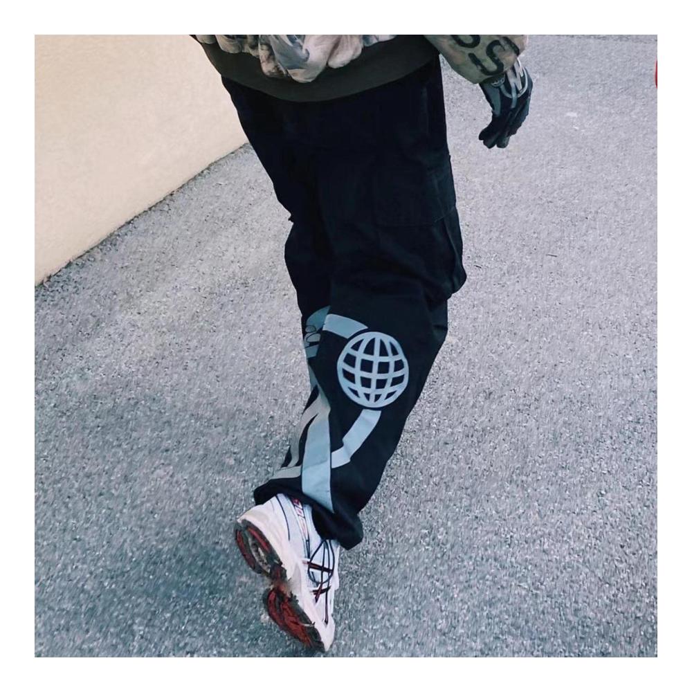 CargoMBaggy Y2k Hip-Hop Jeanshosen - Trendige Unisex Cargo Jogginghose 2023 mit Harajuku Print Loose Fit und weitem Bein für Männer