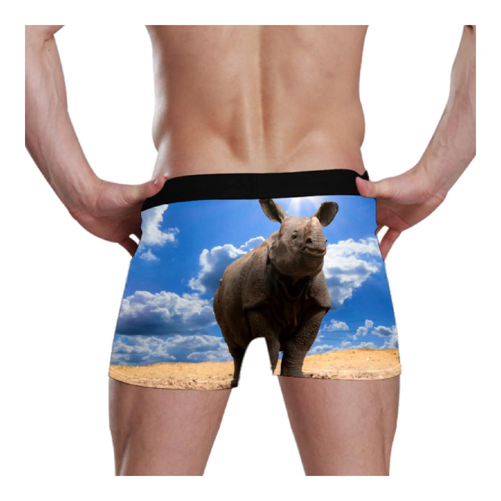Herren Boxershorts - Pachyderm Sky Design 1er Pack Stretch & Atmungsaktiv