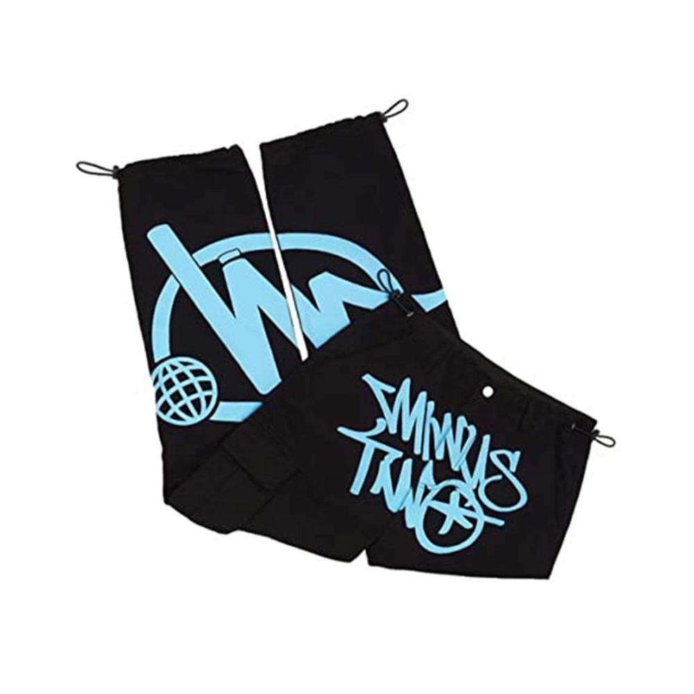 CargoMBaggy Y2k Hip-Hop Jeanshosen - Trendige Unisex Cargo Jogginghose 2023 mit Harajuku Print Loose Fit und weitem Bein für Männer