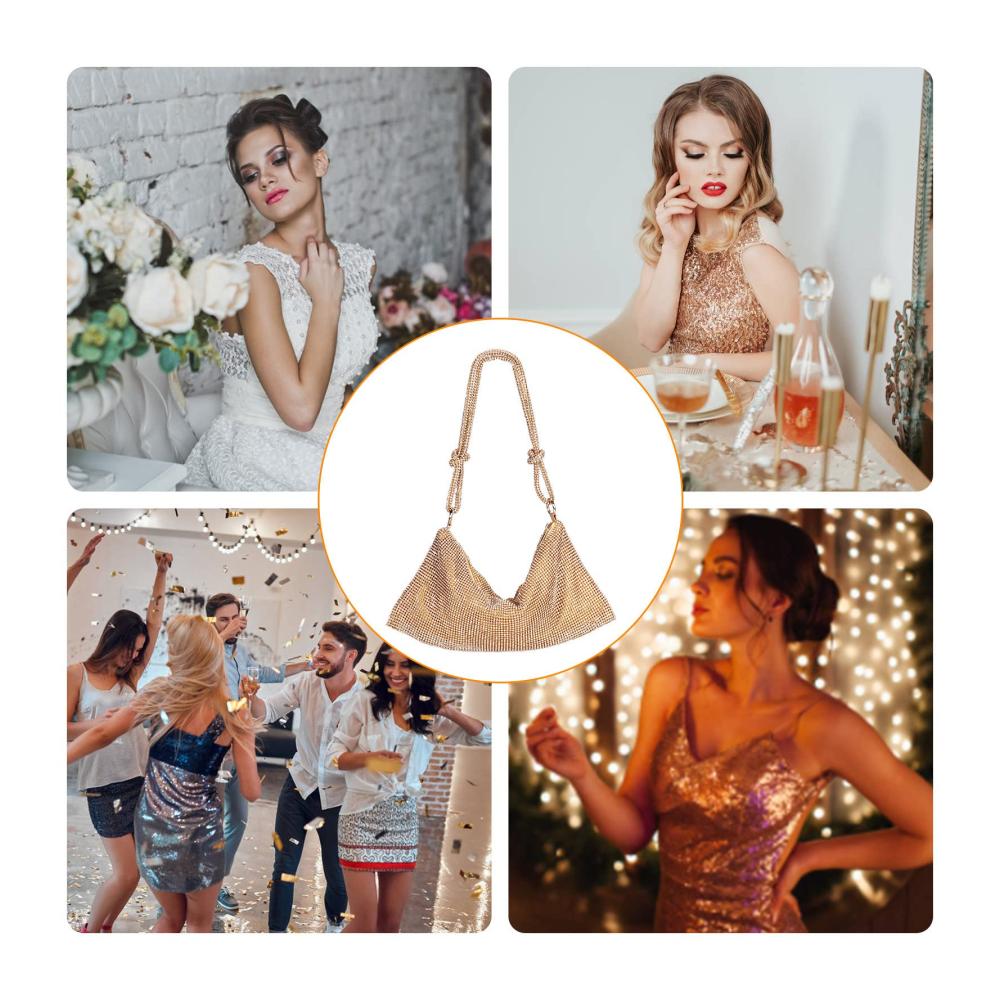 Funkelnde Strass Glitter Clutch – Elegante Damen Abendhandtasche für Party und Hochzeit