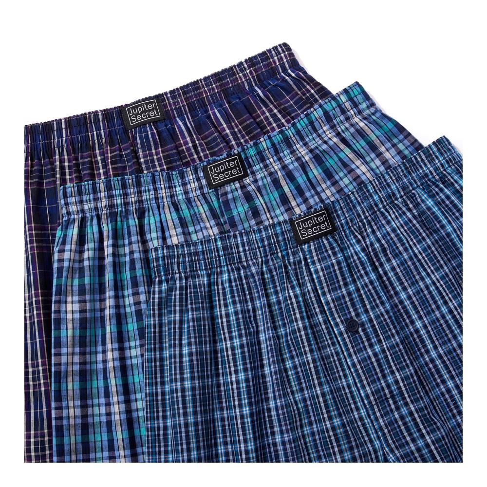 JupiterSecret Herren Boxershorts 6er Pack - 100% Baumwolle Weich & Atmungsaktiv Vielfarbige Unterhosen für Männer