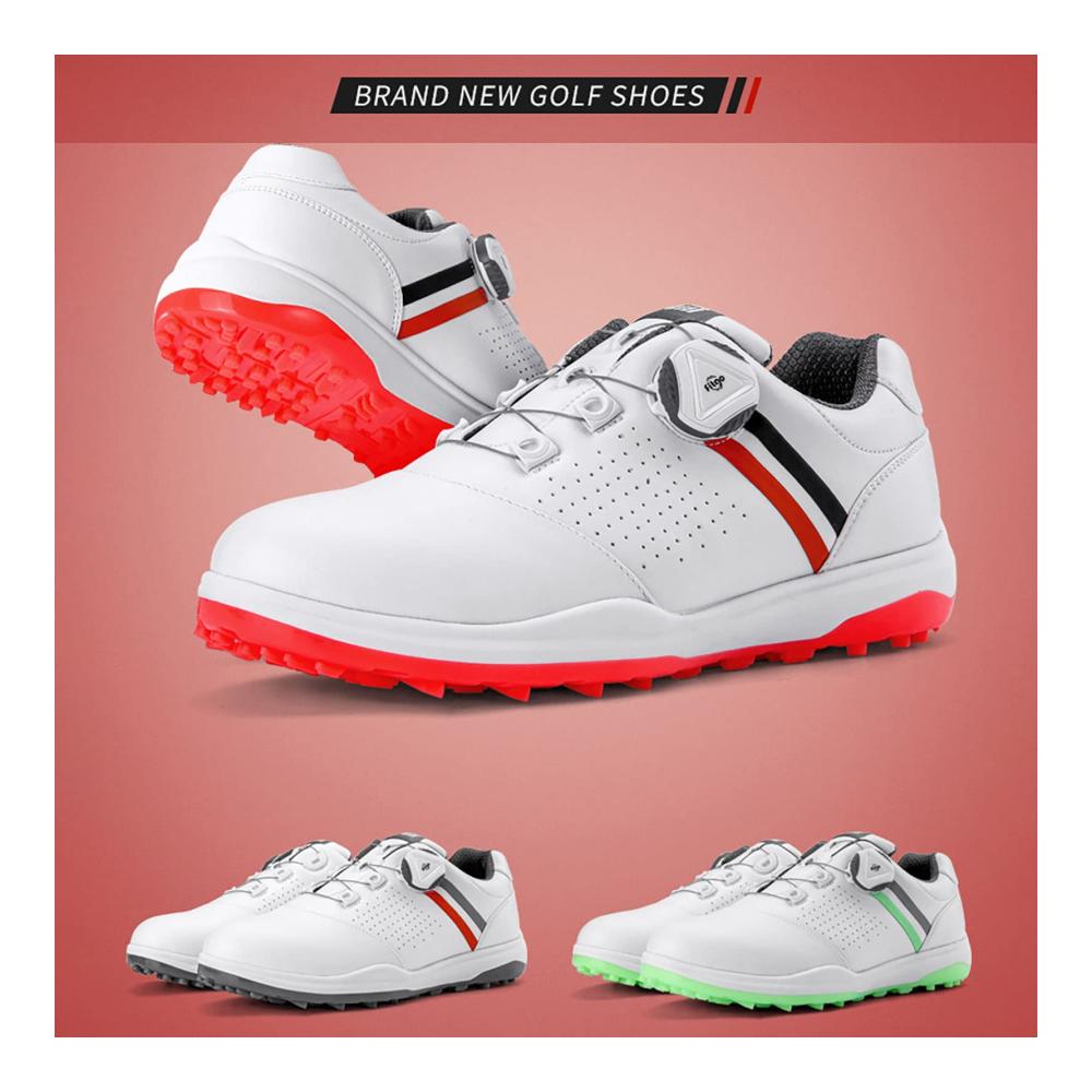 Graue Spikeless Golfschuhe für Damen – Abriebfest und rutschfest – Bequeme Golfschuhe mit Lace System – Outdoor Golf Trainingsschuh in 6UK – Damen Golfschuhe Walking Sneakers