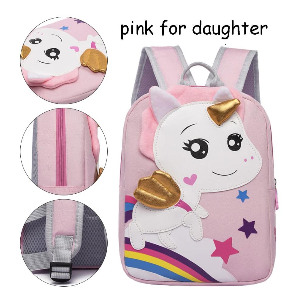 Einhorn Kinderrucksack für Mädchen - Klein und niedlich für 2-7-Jährige im Kindergarten