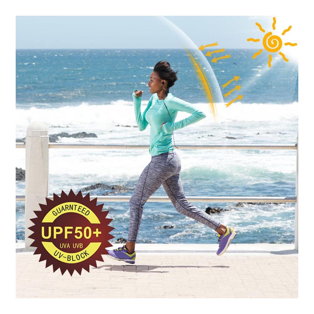 Damen Rashguard UPF 50 Langarm UV-Schutzshirt - Leichtes Lauf- und Schwimmshirt für Outdoor-Aktivitäten