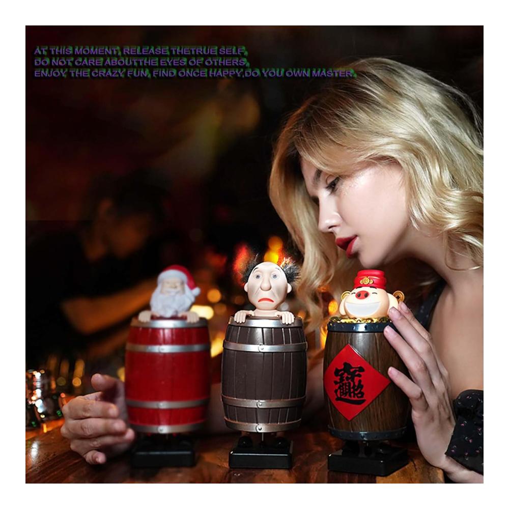 2er Set Lustige Zigarettenetuis aus AB-Harz und Holz - Elegant Tragbar und Automatischer Bounce - Ideal als Geschenk für Frauen - Lustiges Spielzeug-Zigarettenetui
