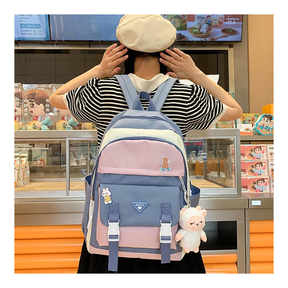 Kawaii Rucksack Sets für Mädchen Stylische Mittelschul-Büchertaschen mit Hauptfach – Multifunktionale Schultaschen für Teens und Studenten