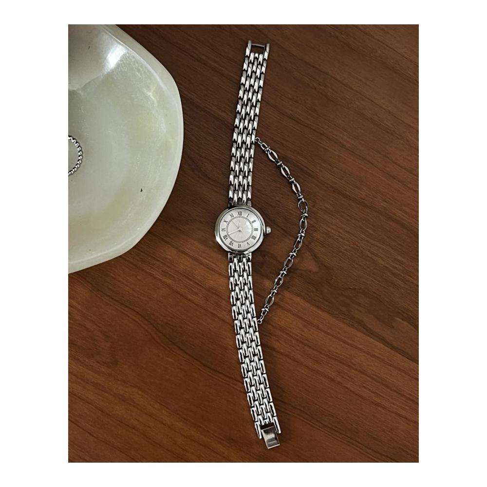 Edelstahl Damen Armbanduhr - Elegante Analoguhr Minimalistisches Design Wasserdicht - Perfektes Geschenk für Frauen