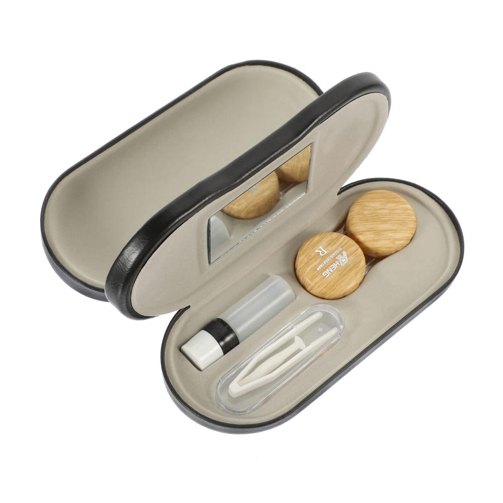 Vielseitiges Brillenetui Zusammenklappbare Sonnenbrille & Schnapsgläser - 2 in 1 Reise-Kontaktlinsenbehälter-Set für Modebrillen mit Doppeltem Verwendungszweck inklusive Koffer-Kit