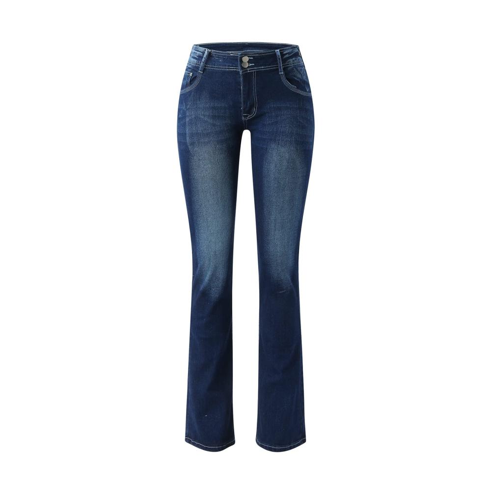 Damenjeans Schlankheitshose | Hoch taillierte bestickte Kurve Jeans | Stretch 48 | Mädchen 164-170 2023 | Damenmode