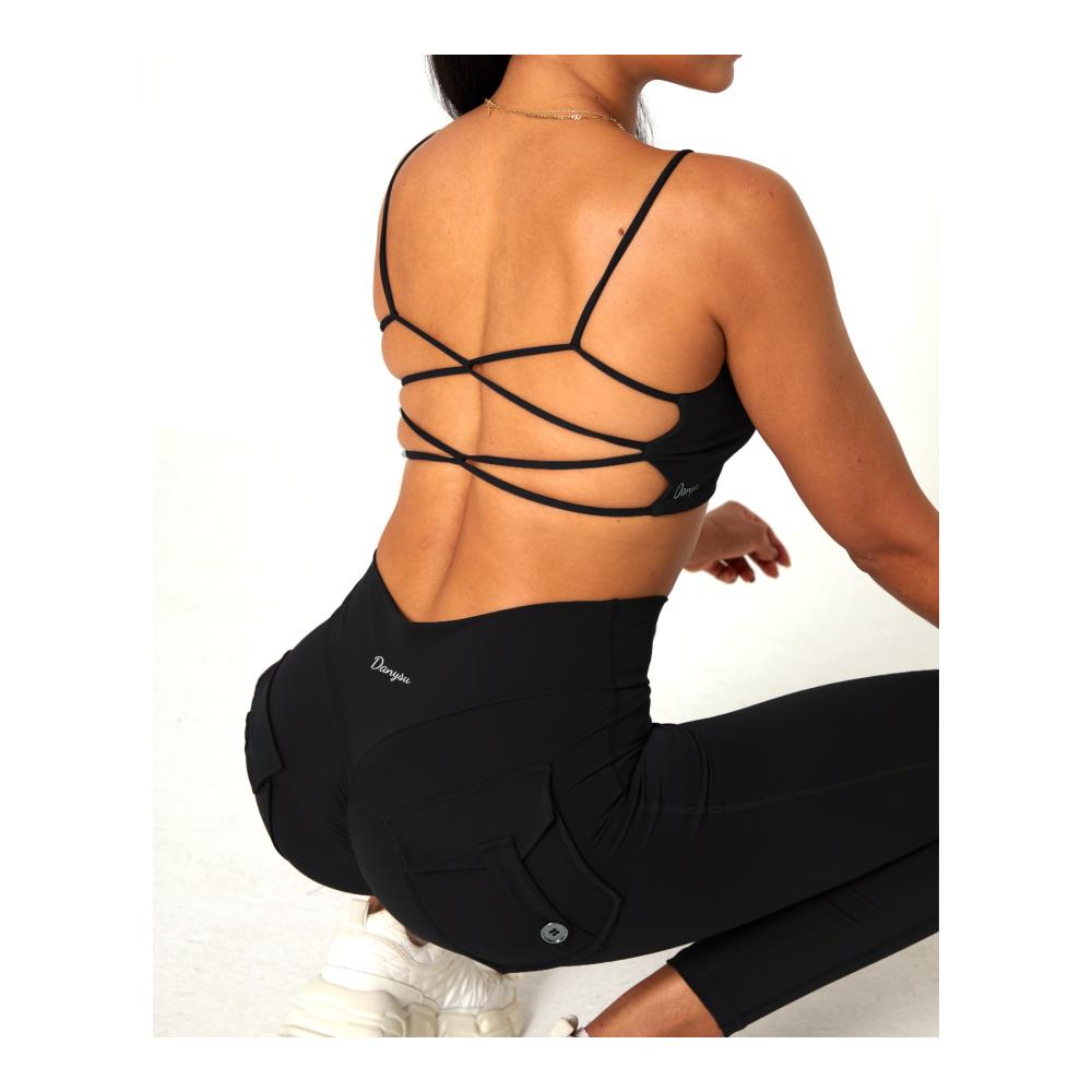 Rückenfreier Sport-BH Damen Yoga-Tops mit abnehmbaren Polstern perfekt für Workouts & Going Out