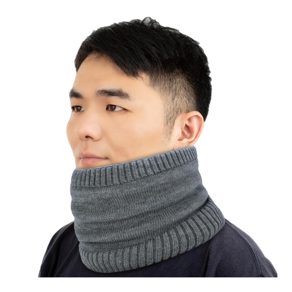 Winter-Thermo-Schal für Männer | Doppelschichtiger Nackenwärmer mit Gamasche | Winddichte Halsmanschette und Gesichtsschal | Dick und warm für kalte Tage