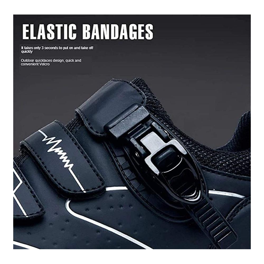 Herren Radsportschuhe Atmungsaktive Carbonfaser-MTB & Straßenschuhe rutschfest reflektierend - Blau Größe 43EU