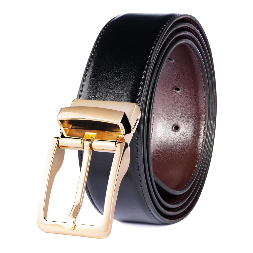 Herren Gürtel 3.4cm Breite 110-130cm Länge - Robuster kts95 Ledergürtel