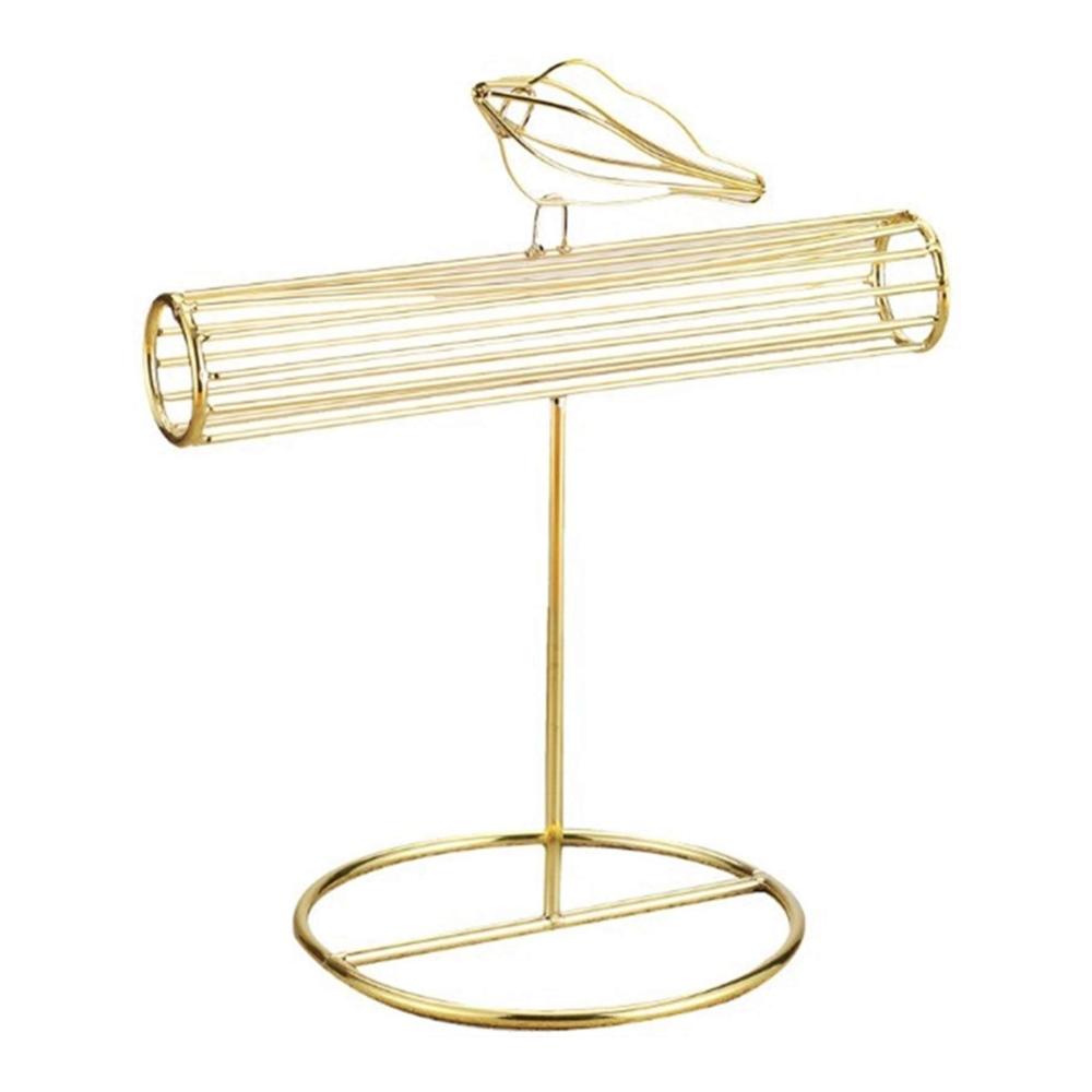 Goldener Vogel-Schmuckständer Praktischer Schmuck-Organizer für Armbänder und Halsketten