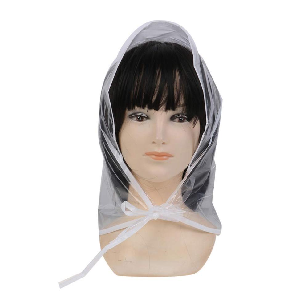 Transparente Regenhüte für Damen - 12er Pack Kunststoff Melonen IYSHOUGONG