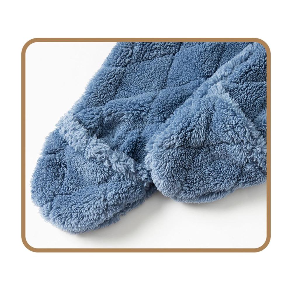 Damen Kniestrümpfe Lange Overknee-Slipper-Socken aus Warmem Korallen-Fleece für Heimgebrauch und Cosplay