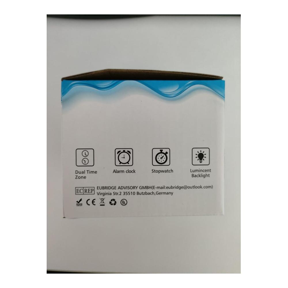 10 ATM wasserdichte Armbanduhr für Jungen und Mädchen - ideal zum Tauchen und Schwimmen mit Stoppuhr Chronograph Wecker und doppelter Zeitzonen-Anzeige - Wählbares 12/24-Stunden-Format