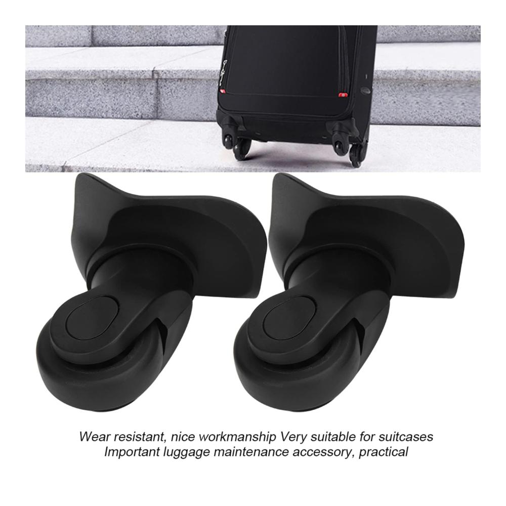 Gepäckrollen-Set für Outdoor-Koffer Agatige Ersatzräder A03 - 1 Paar einreihig universal für Links & Rechts - DIY-Ersatzteile für Koffer