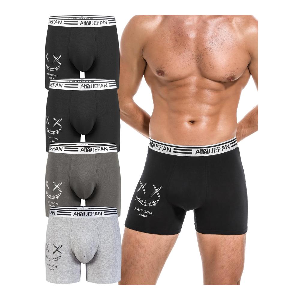 Herren Retroshorts Weiche Baumwolle Kratzfreie Boxershorts im 3er/4er Pack