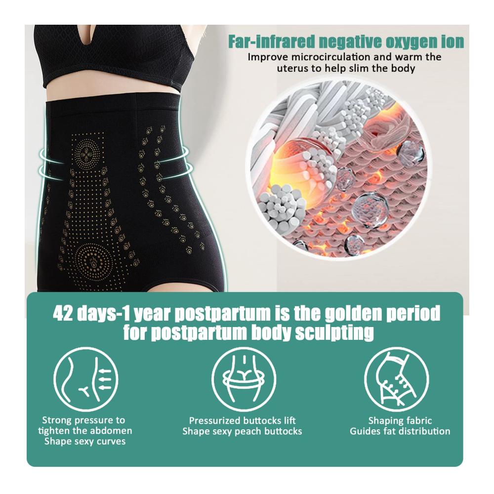 Miederslips CEIEVER IONSTech - Damen Butt Lifter Unterhose mit Hoher Taille Bauchweg Elastisch und einzigartiger Fasertechnologie für Figurformung und Hüftbetonung - Shapewear für Damen