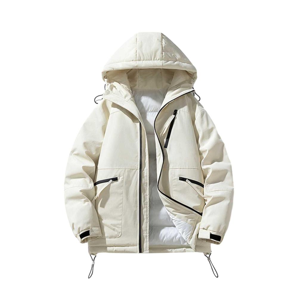 Herren Regenjacke & Wintermantel - Stilvolle Baumwolljacke mit lockerem Schnitt Reißverschluss Doppeltaschen und langen Ärmeln für Herbst und Winter | C&A Online Shop