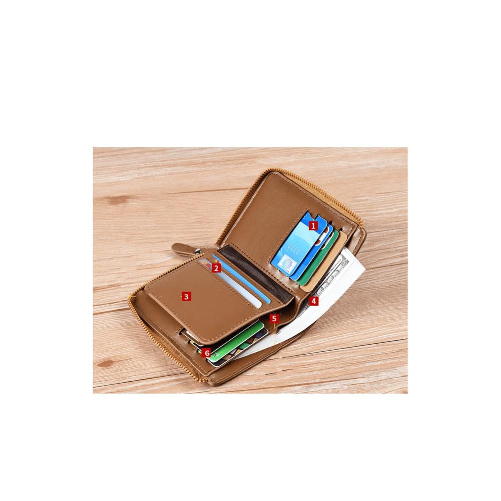 Herren Geldbörse mit RFID-Blockierung | Große Kapazität 13 Kartenfächer | Schlankes minimalistisches Design | Bifold Fronttasche und ID-Fenster