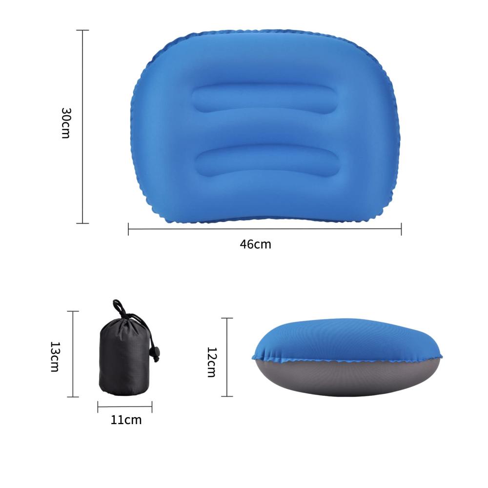 Aufblasbares Campingkissen - Leichtes TPU Reisekissen für Outdoor Wandern Strand Auto - 2er Set Ideal für Büro & Unterwegs