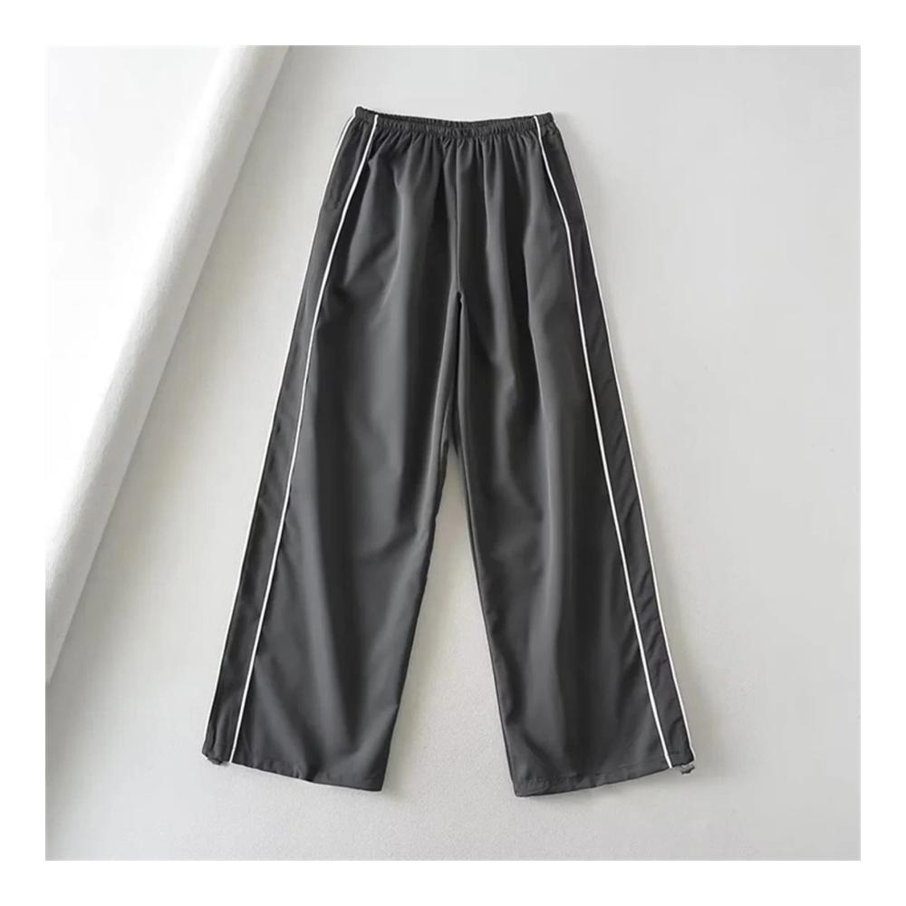 Damen Cargohosen Y2K Baggy Track Pants mit Elastischer Taille und Breitem Bein – Vintage Streetwear für E-Girls der 90er Jahre und moderne Teenager