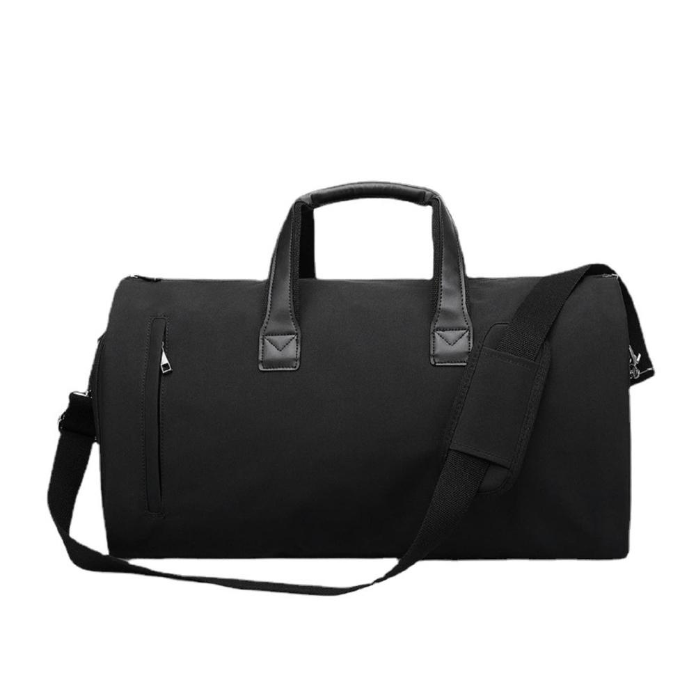 2-in-1 Schwarz Kleidertasche für Herren und Damen | Reise-Kleidertasche mit Schuhbeutel wasserdichter Anzug-Tragetasche & Organizer