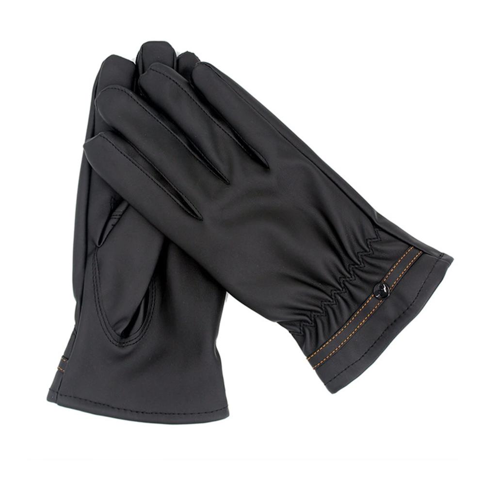 Damen Winterhandschuhe für Outdoor-Sportarten und Motorradfahren - 1 Paar PU Thermo Komforthandschuhe