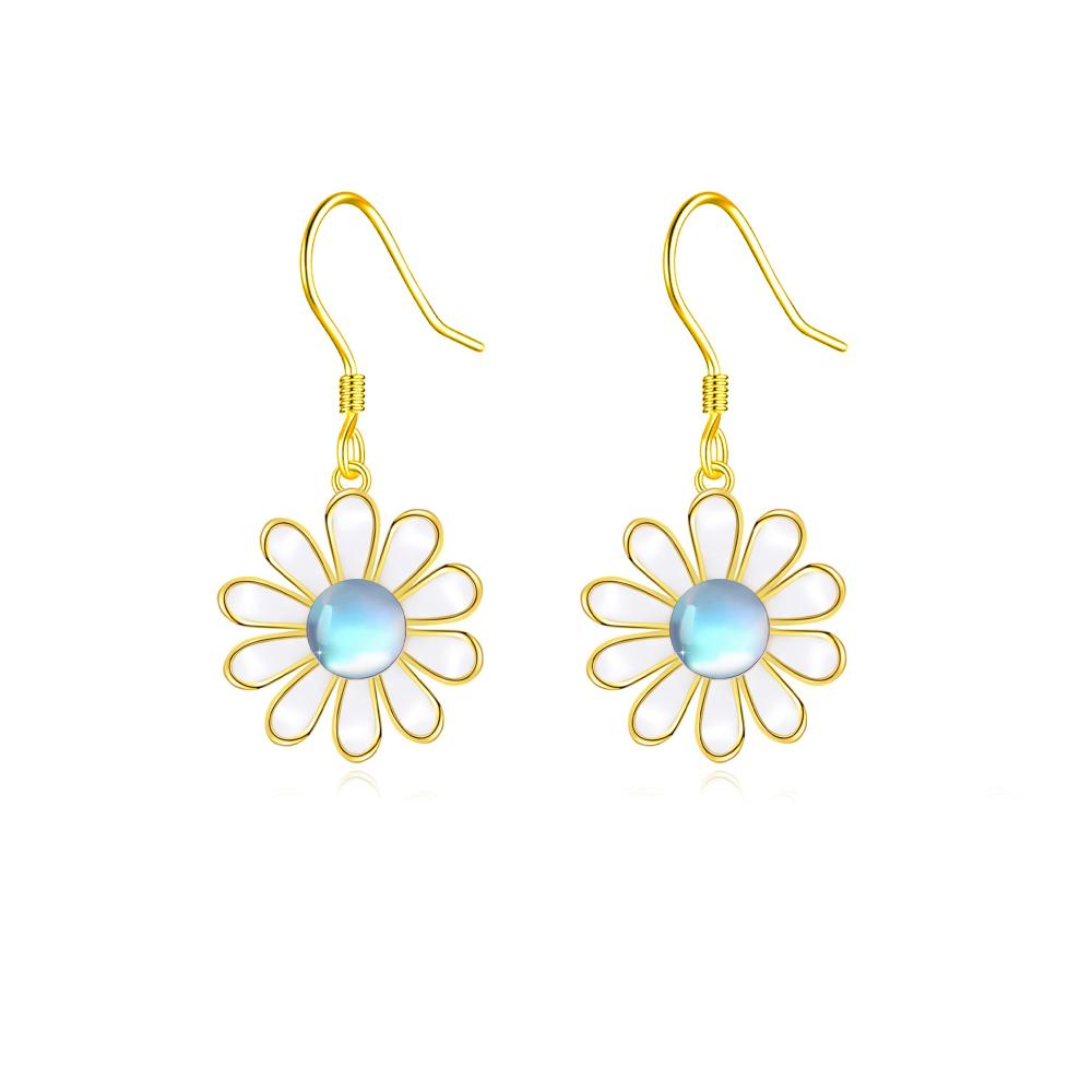 Haken Blume *Gänseblümchen&Mondstein